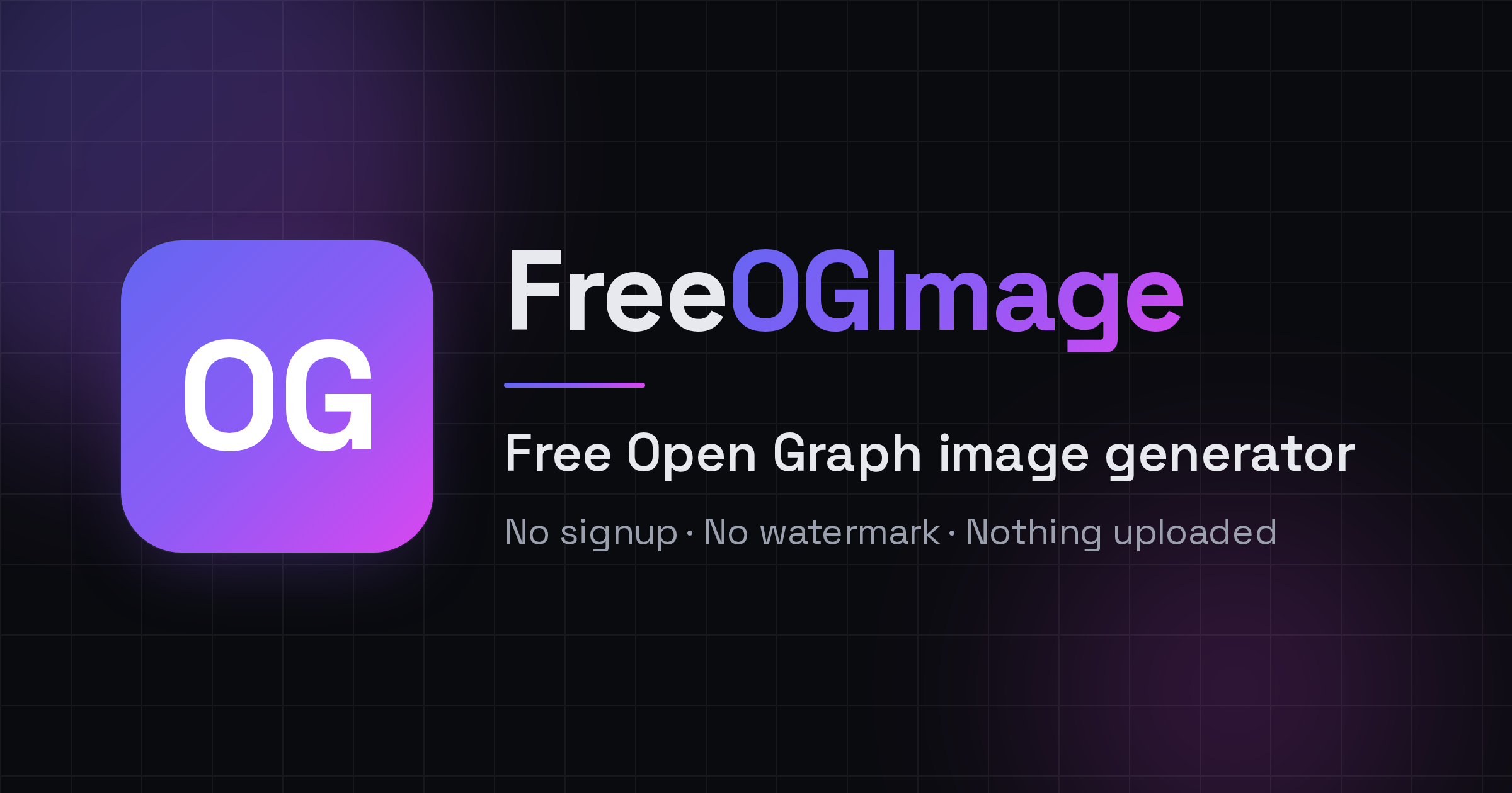 Free Open Graph Image Generator — No Signup, No Watermark