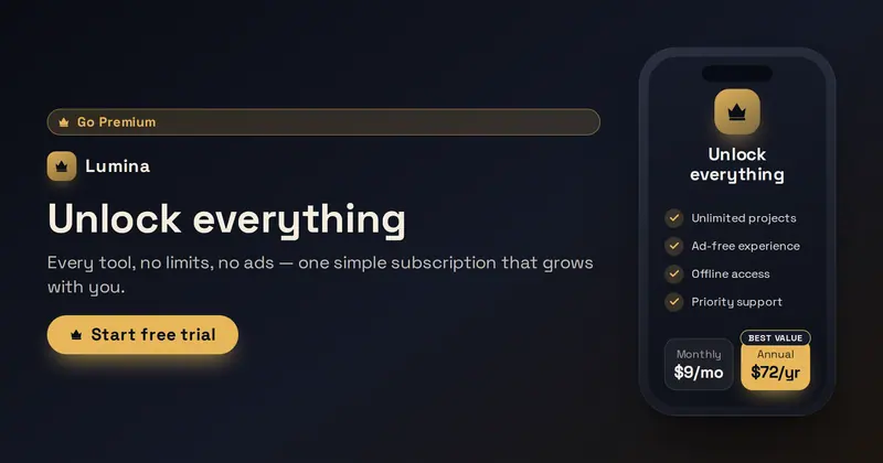 App Paywall Open Graph image template