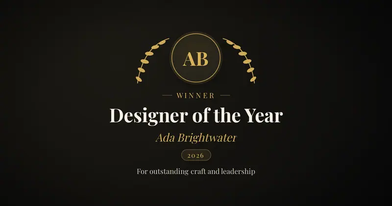 Award Open Graph image template