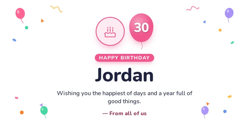 Birthday Open Graph image template