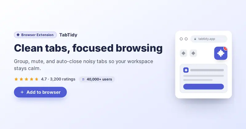 Browser Extension Open Graph image template