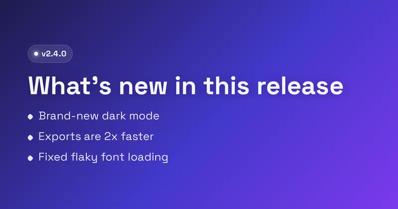 Changelog Open Graph image template