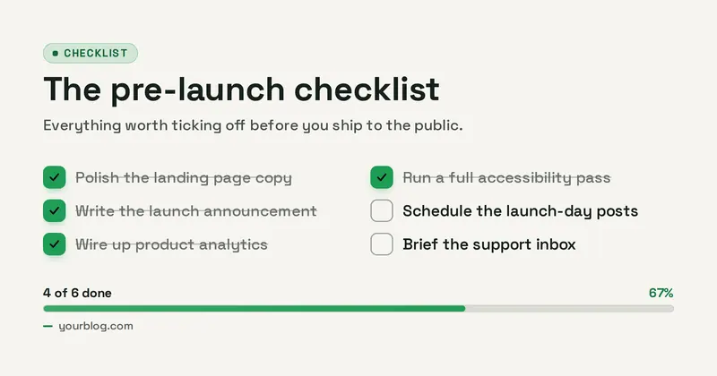 Checklist Open Graph image template