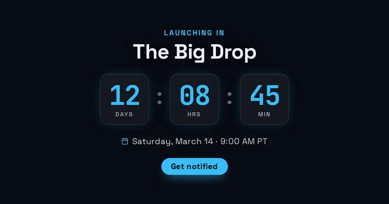 Countdown Open Graph image template