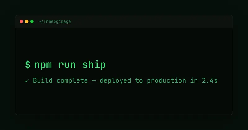 Dark Terminal Open Graph image template