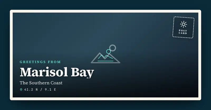 Destination Postcard Open Graph image template
