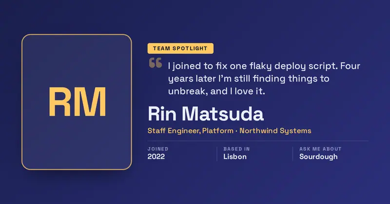 Employee Spotlight Open Graph image template