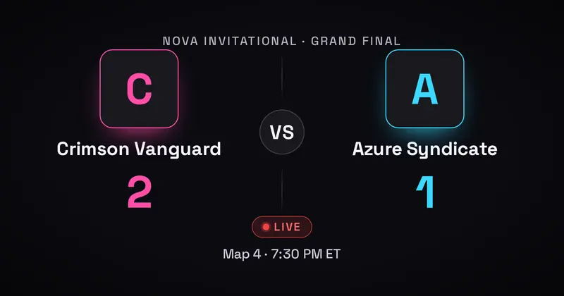 Esports Match-Up Open Graph image template