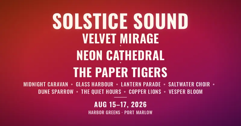 Festival Lineup Open Graph image template