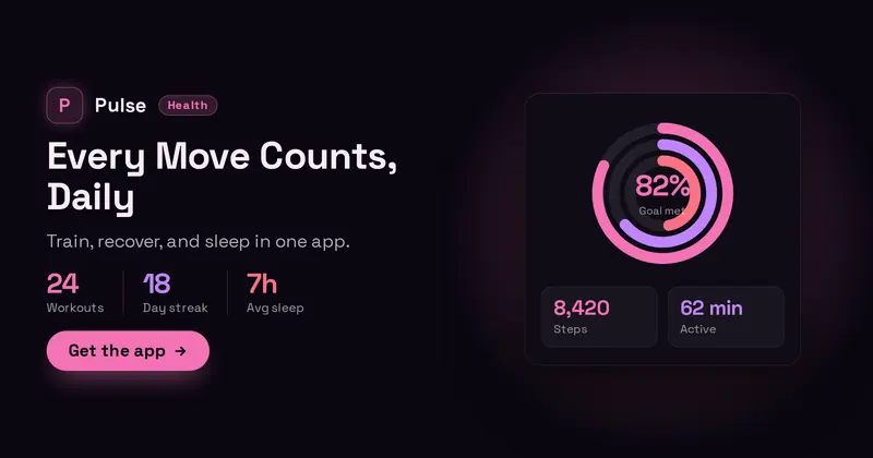 Fitness App Open Graph image template