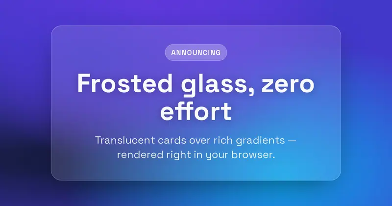 Glass Open Graph image template