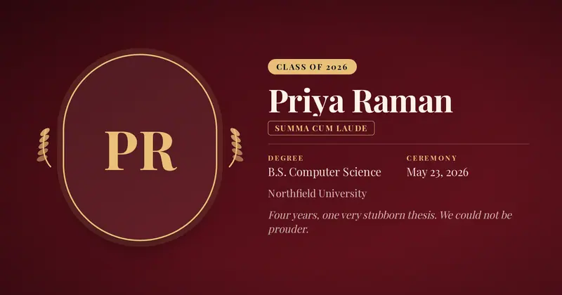 Graduation Open Graph image template