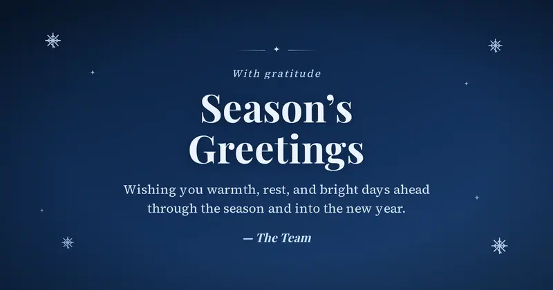 Holiday Greeting Open Graph image template
