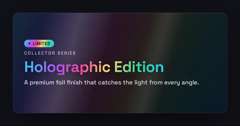 Holographic Open Graph image template