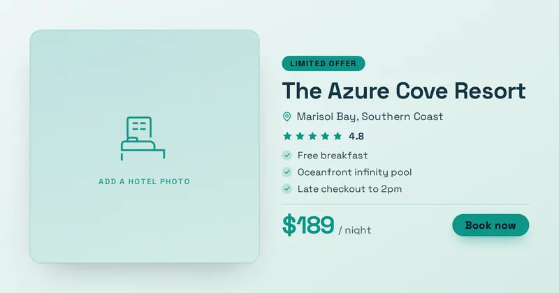Hotel Deal Open Graph image template