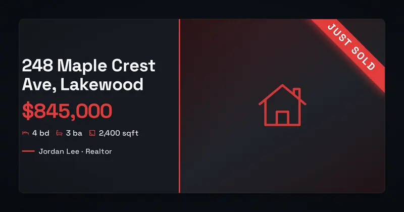 Just Sold Open Graph image template
