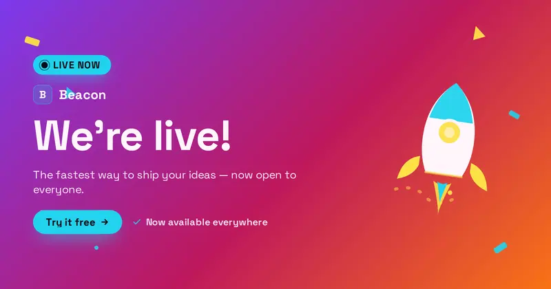 Launch Day Open Graph image template