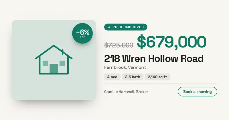 Price Reduced Open Graph image template
