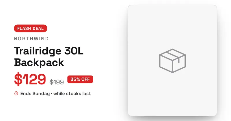 Product Deal Open Graph image template