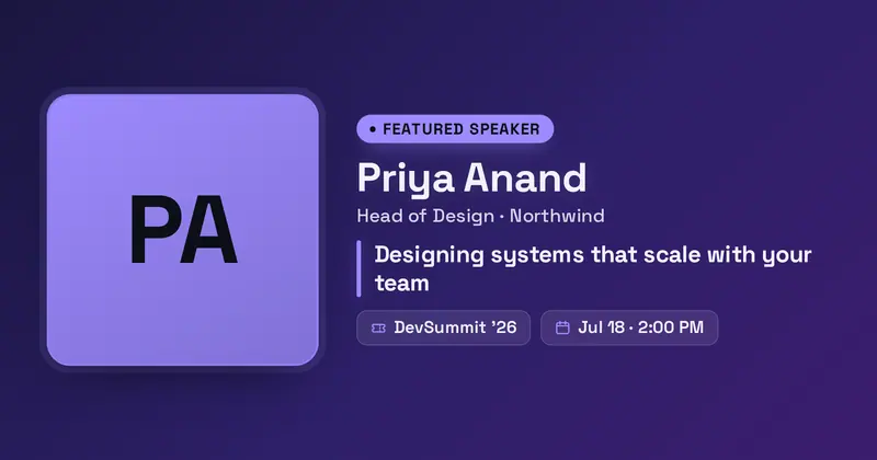 Speaker Card Open Graph image template