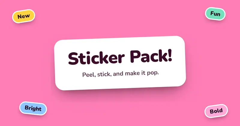 Sticker Bomb Open Graph image template