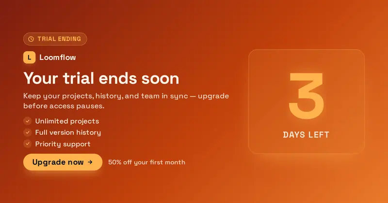 Trial Ending Open Graph image template