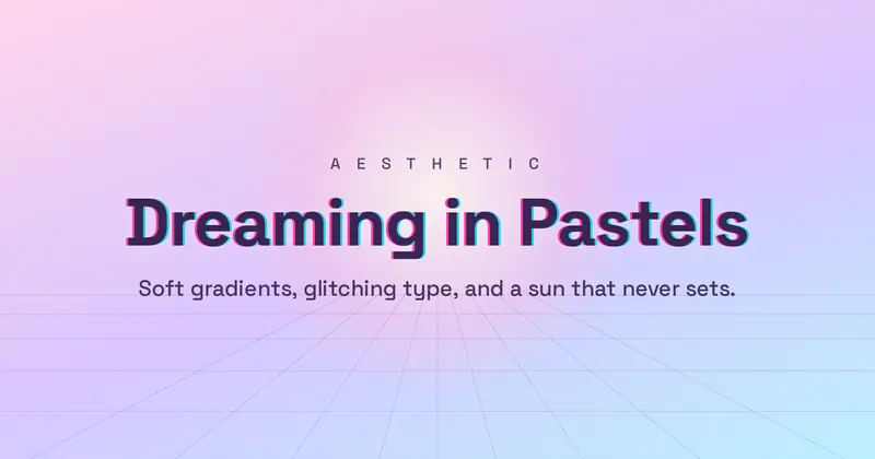 Vaporwave Open Graph image template