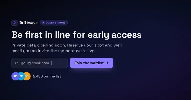Waitlist Open Graph image template